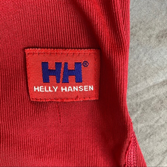 Helly Hansen Lifa Stripe Red turtleneck crew Shirt - Picture 5 of 8